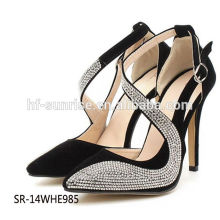 SR-14WHE985 мода алмаз высокой пятки обувь сексуальный алмаз высокой пятки сандалии дамы алмазный туфли на каблуке
